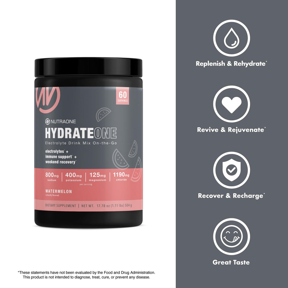 HydrateOne immune-support vitamins C, D and Zinc