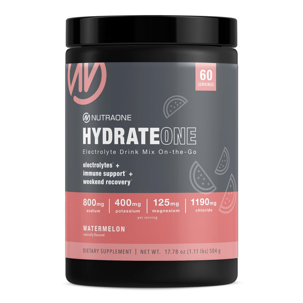 HydrateOne Watermelon electrolyte drink mix sachet