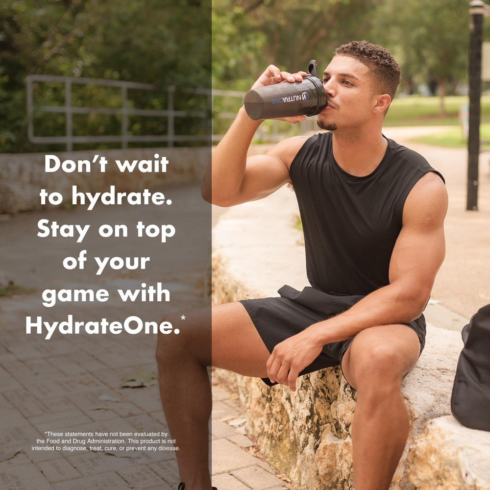 HydrateOne watermelon electrolyte drink mix packaging