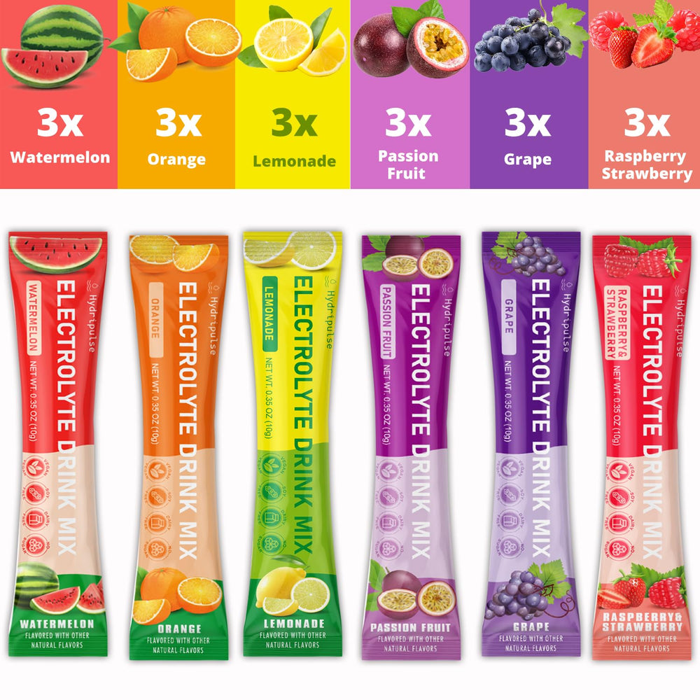 HydriPulse sugar-free flavored drink mix provides tasty hydration support