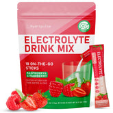HydriPulse raspberry electrolyte packet for on-the-go hydration