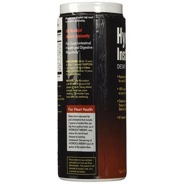 Hydrocil Instant easy-dose scoop next to bottle