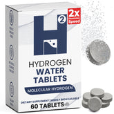 Hydrogen water tablets bottle showing 60-count