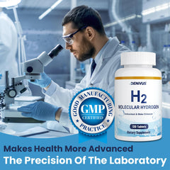 Back panel of Hydrogen Water Tablets with Magnesium 120-count (2 Pack) packaging