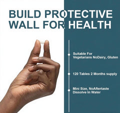 Close-up of a hydrogen water tablet