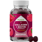 Front view of hydrolyzed collagen peptides with biotin gummies for women