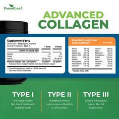 Close-up texture of hydrolyzed collagen protein powder