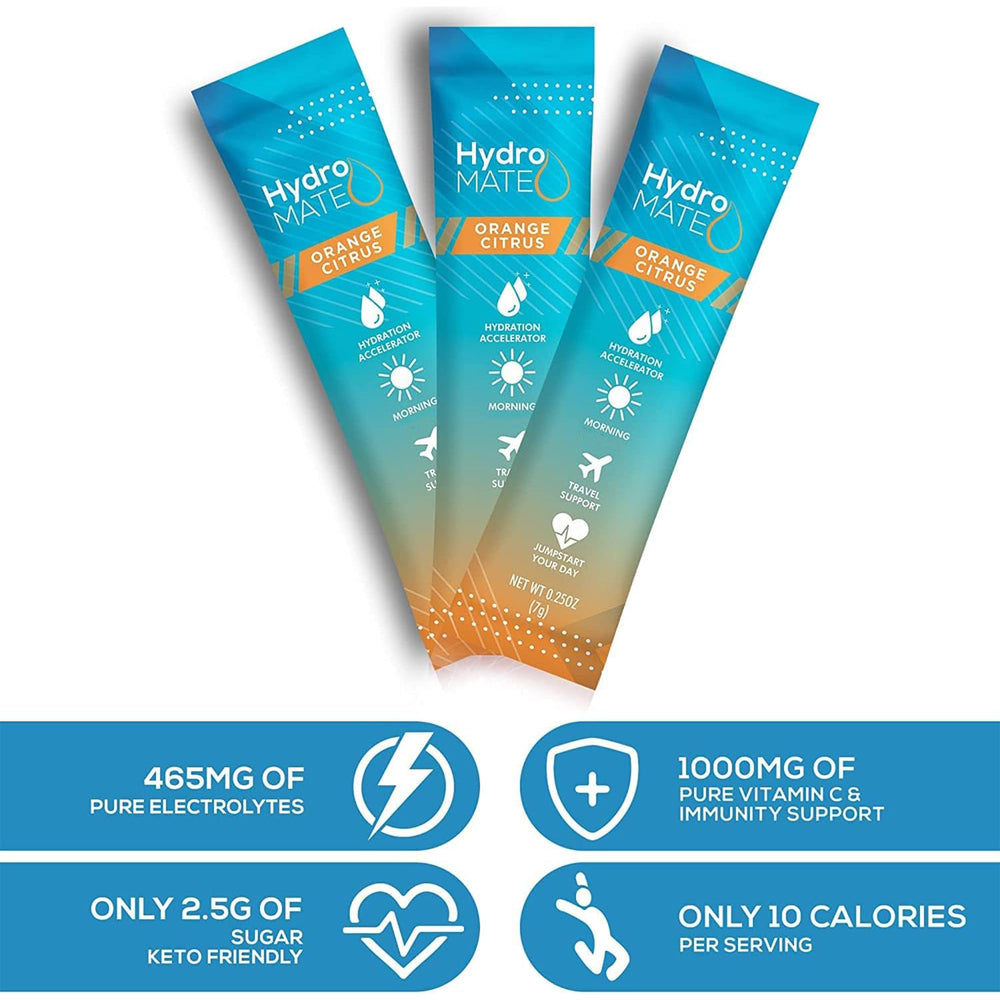HydroMATE electrolyte mix stirred into water for hydration