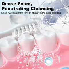 Tube of hydroxyapatite toothpaste