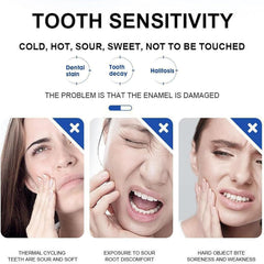 Two toothpaste tubes with 7.5% hydroxyapatite branding