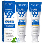Two tubes of hydroxyapatite toothpaste 9.9 percent in a 2-pack