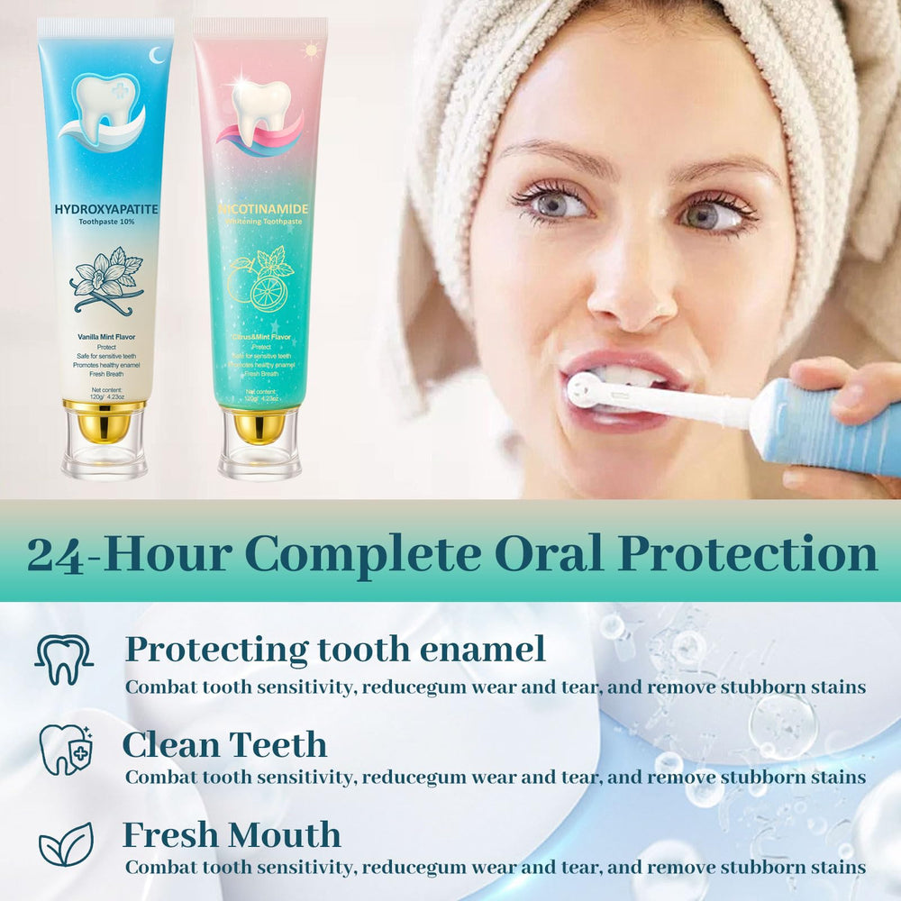 Vegan, dye-free, gluten-free toothpaste packaging image