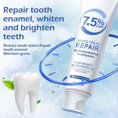 Fluoride-free toothpaste packaging label