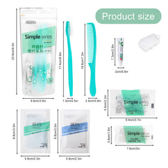 Eco-friendly disposable hygiene kit for hotels, travel and camping