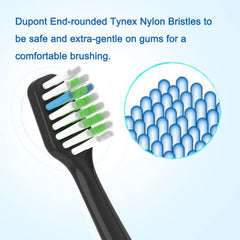 Hygienic cover and labeled replacement toothbrush heads