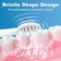 Individually sealed brush heads with hygienic dust covers