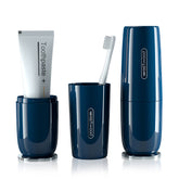 HyJeryty luxury blue toothbrush travel case with glossy finish