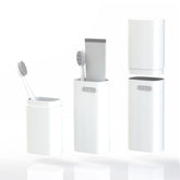 HyJeryty ventilated compact white toothbrush travel case – top view