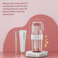 Portable travel toothbrush holder with cup function by HyJeryty