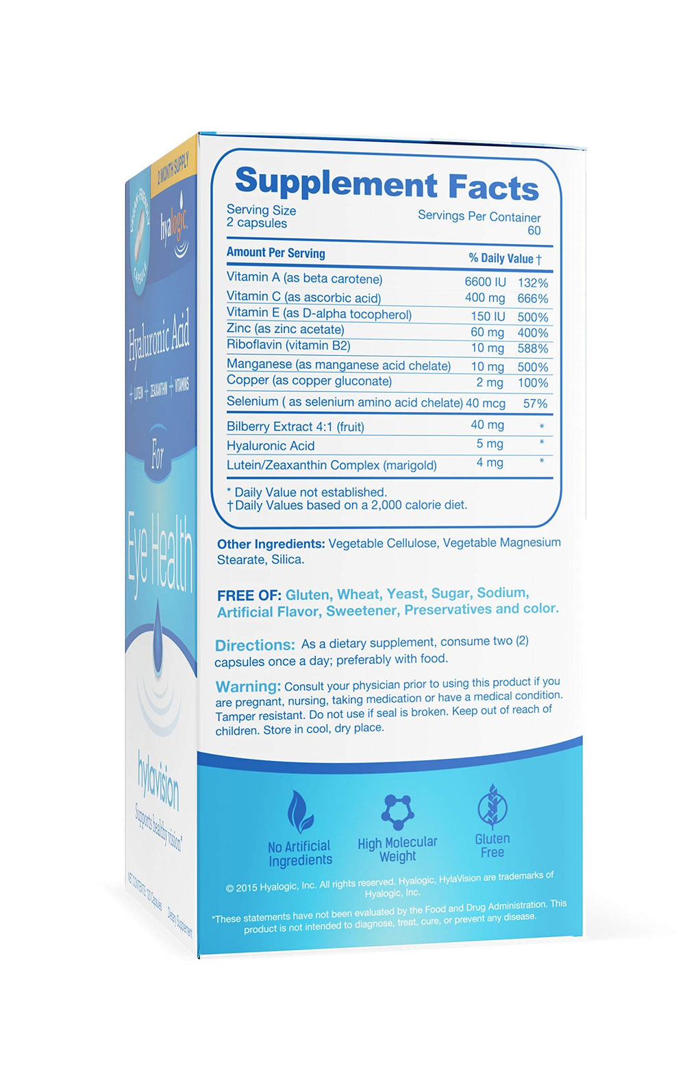 Close-up of Hyaluronic Acid capsules