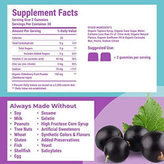 Front label of Hyland's Elderberry Plus Gummies