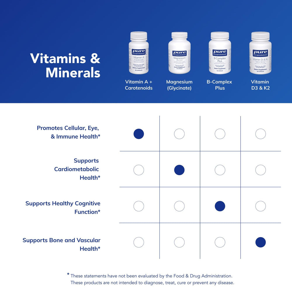 Hypoallergenic dietary supplement packaging front