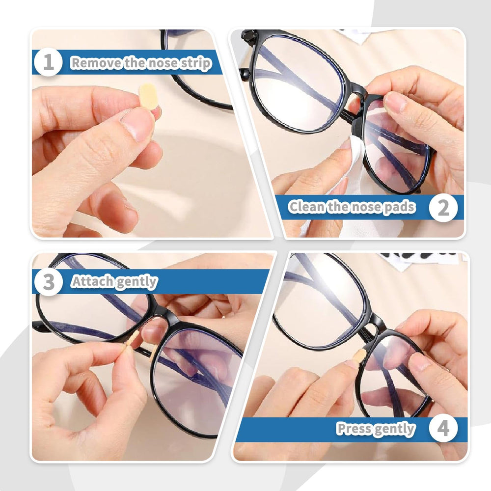 Anti-slip nose pads with adhesive backing