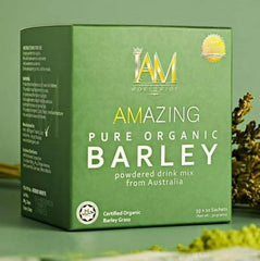 Three boxes of IAM Amazing Pure Barley Powdered Drink Mix