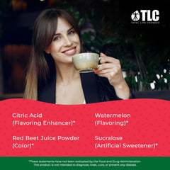 Prepared glass of Watermelon IASO Instant Tea