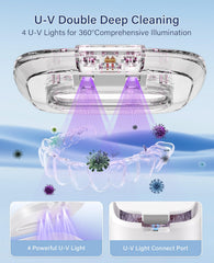 Digital timer display on IAULF dental cleaning pod