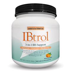 IBtrol 3-in-1 IBS gut health supplement bottle and label