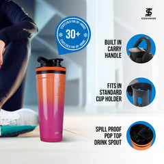 Ice Shaker 36oz with twist-on agitator installed