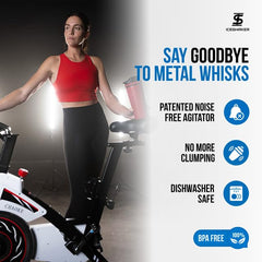 Ice Shaker fits standard cup holders for convenient transport during workouts.