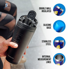 Ice Shaker Dragon Ball Z 26oz bottle odor-resistant stainless steel keeps flavors pure.