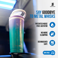 Ice Shaker Mermaid internal measurement lines for precise mixing