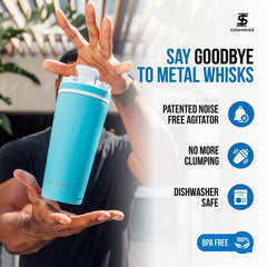 Ice Shaker odor-free durable construction keeps flavors fresh and bottle clean