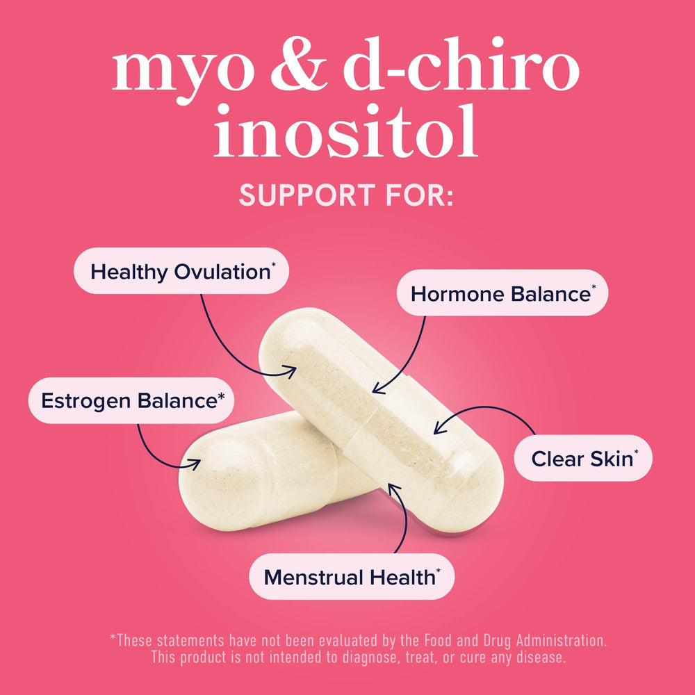 Label showing 40:1 ratio of Myo-Inositol to D-Chiro Inositol