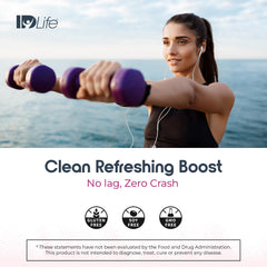 IDLife Energy fruit punch flavor ready to boost mornings.