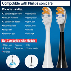 Snap-on compatible Iemegumi heads for Philips Sonicare – 8 pack
