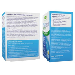 Graphic illustrating high-absorption rTG omega-3 form