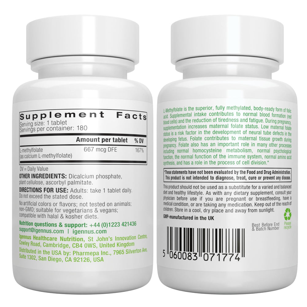 5-MTHF bioactive folate symbol.
