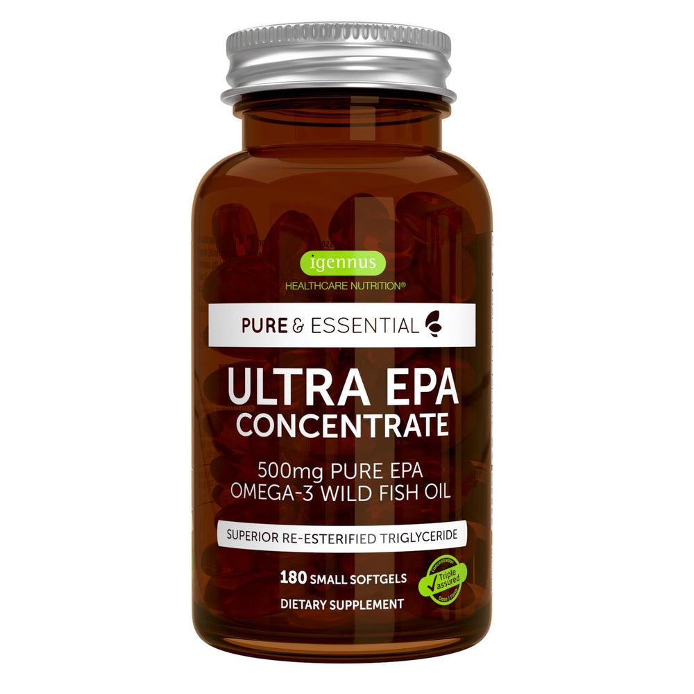 Igennus Ultra Pure Omega-3 EPA 500mg bottle front view