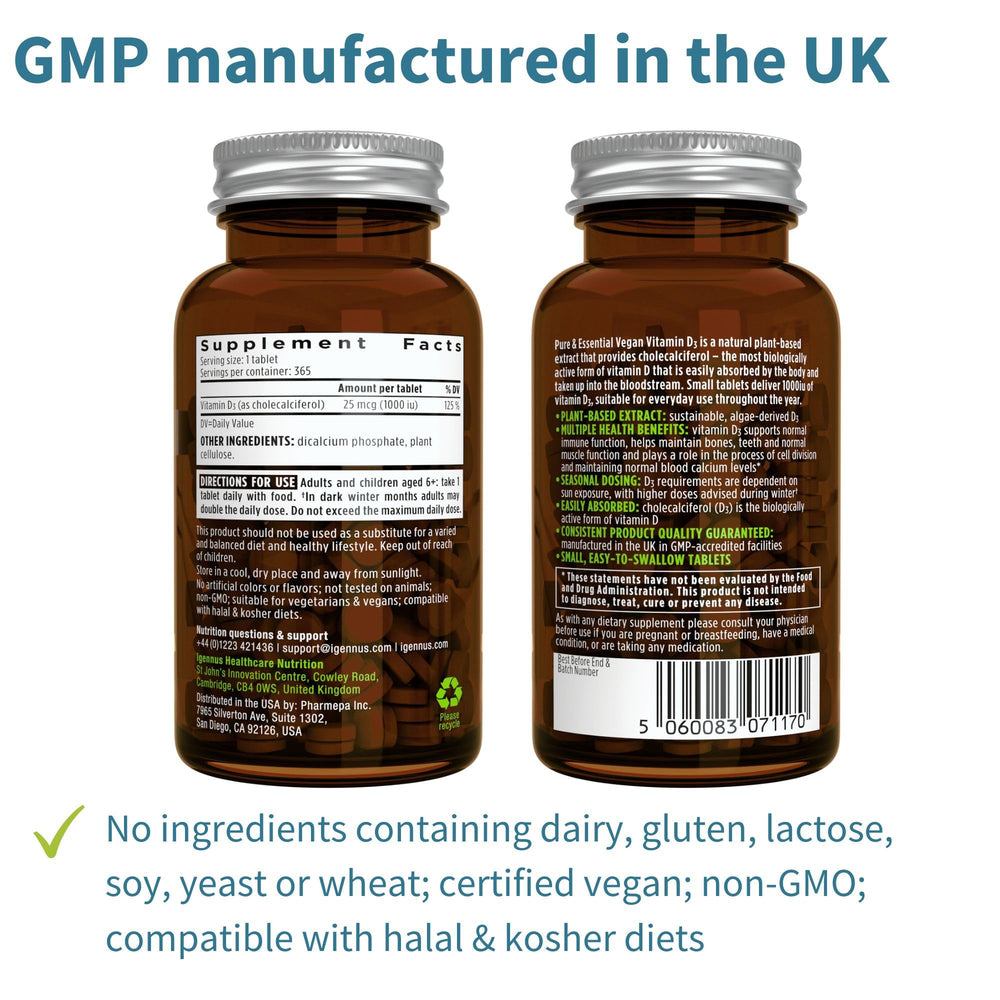 Igennus vitamin D3 helps maintain bones and teeth