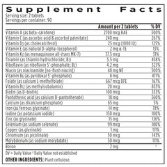 Gentle iron included in the multivitamin formula