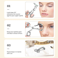 Contact lens case included in the kit