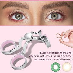 iGeyzoe green pack with contact lens wearing aids set