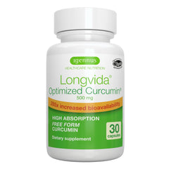 Igennus Longvida Curcumin 500mg bottle front view