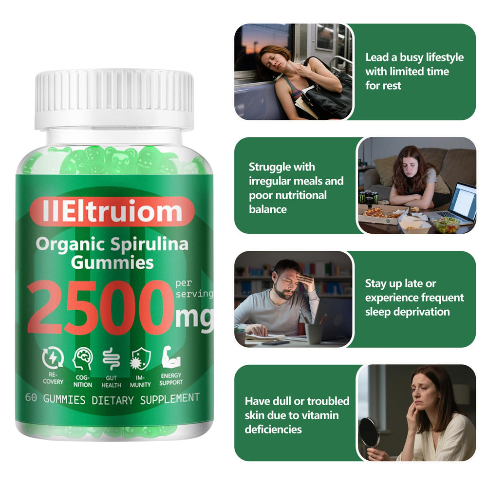 IIEltruiom organic blue spirulina chlorella gummies packaging
