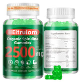 Front view of IIEltruiom Spirulina Chlorella Gummies bottle (60 gummies)