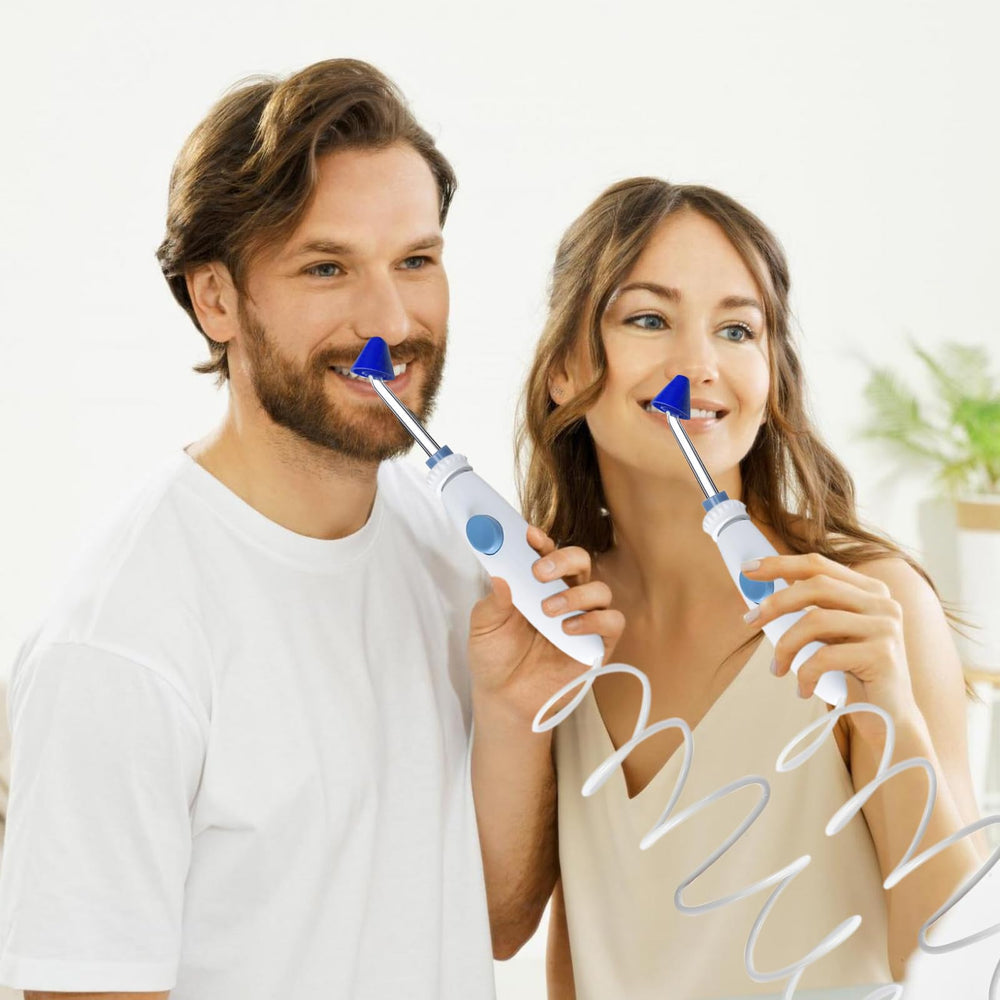 Six-pack Waterpik nostril jet tips laid out